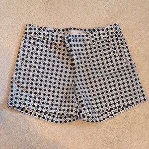 Banana Republic Black and White Geometric Women's Shorts